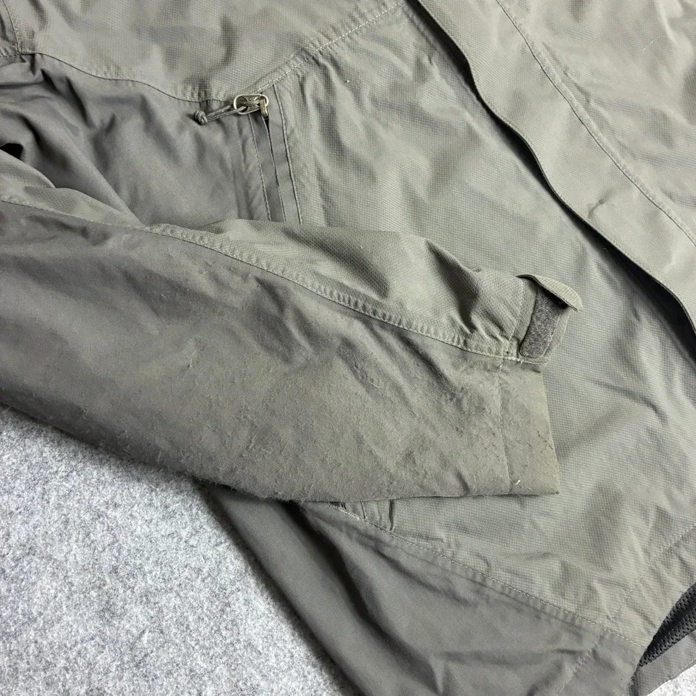REI Mens Hooded Windbreaker Jacket Gray Mesh Lined Size Medium Hiking - Picture 9 of 9